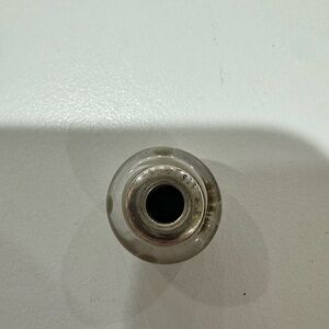 Pandora Murano Silver and White Polka Dot l Bead Charm